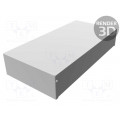 1411Y; Enclosure: multipurpose; X: 203mm; Y: 406mm; Z: 76mm; 1411; aluminium; HAMMOND