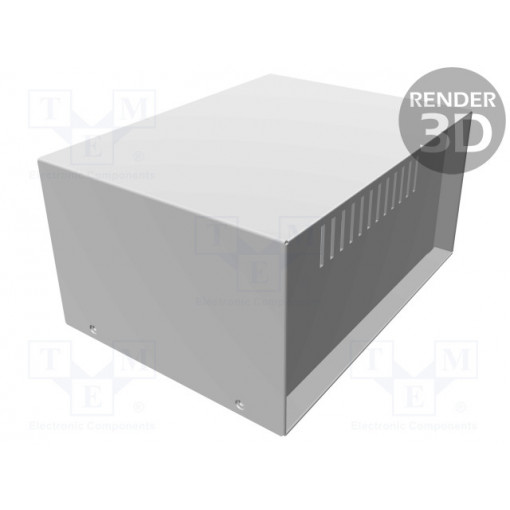 1426M; Enclosure: with panel; vented; 1426; X: 203mm; Y: 152mm; Z: 102mm; HAMMOND