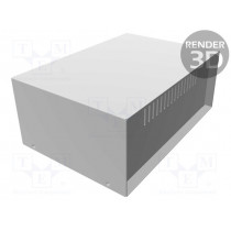 1426O; Enclosure: with panel; vented; 1426; X: 254mm; Y: 178mm; Z: 102mm; HAMMOND