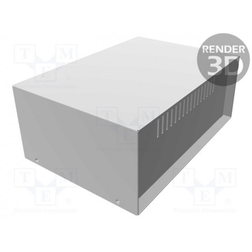 1426O; Enclosure: with panel; vented; 1426; X: 254mm; Y: 178mm; Z: 102mm; HAMMOND