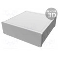 1455T1601BU; Enclosure: with panel; 1455; X: 165mm; Y: 160mm; Z: 51mm; aluminium; HAMMOND 1455T1601BU; Enclosure: with panel; 1455; X: 165mm; Y: 160mm; Z: 51mm; aluminium; HAMMOND