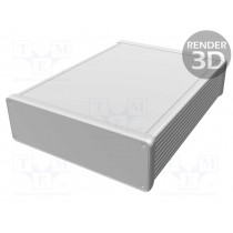 1455T2201RD; Enclosure: with panel; 1455; X: 165mm; Y: 220mm; Z: 51mm; aluminium; HAMMOND