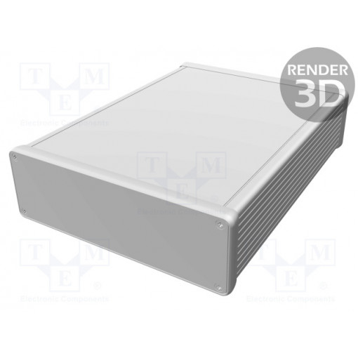 1455T2201RD; Enclosure: with panel; 1455; X: 165mm; Y: 220mm; Z: 51mm; aluminium; HAMMOND