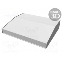 1456PL3BKBU; Enclosure: desktop; 1456; X: 356mm; Y: 287mm; Z: 76mm; aluminium; blue; HAMMOND