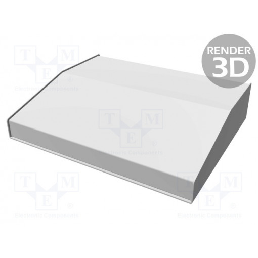 1456PL3BKBU; Enclosure: desktop; 1456; X: 356mm; Y: 287mm; Z: 76mm; aluminium; blue; HAMMOND