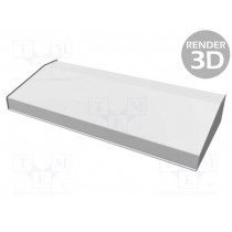 1456WH3BKBU; Enclosure: desktop; 1456; X: 508mm; Y: 211mm; Z: 76mm; aluminium; blue; HAMMOND