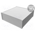 1457T1601E; Enclosure: shielding; X: 165mm; Y: 160mm; Z: 55mm; aluminium; natural; HAMMOND