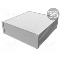 1457T1601E; Enclosure: shielding; X: 165mm; Y: 160mm; Z: 55mm; aluminium; natural; HAMMOND