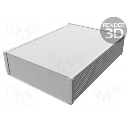 1457T2201E; Enclosure: shielding; X: 165mm; Y: 220mm; Z: 55mm; aluminium; natural; HAMMOND