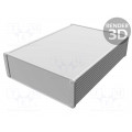 1457T2201EBK; Enclosure: shielding; X: 165mm; Y: 220mm; Z: 55mm; aluminium; black; HAMMOND