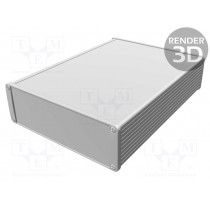 1457T2201EBK; Enclosure: shielding; X: 165mm; Y: 220mm; Z: 55mm; aluminium; black; HAMMOND