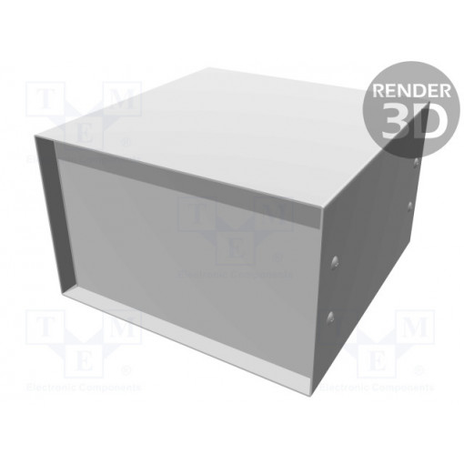 1458VD5B; Enclosure: with panel; 1458; X: 203mm; Y: 203mm; Z: 127mm; blue; HAMMOND