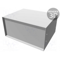 1458VG5; Enclosure: with panel; 1458; X: 254mm; Y: 203mm; Z: 127mm; black; HAMMOND