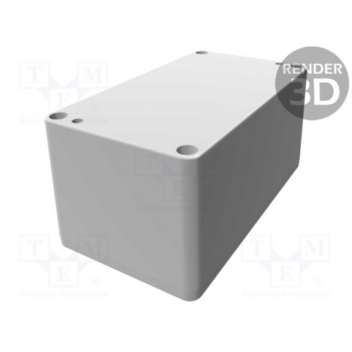 1550Z111BK; Enclosure: multipurpose; X: 65mm; Y: 115mm; Z: 55mm; 1550Z; aluminium; HAMMOND