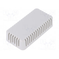 1551V2GY; Enclosure: multipurpose; X: 80mm; Y: 40mm; Z: 20mm; vented; 1551V; ABS; HAMMOND