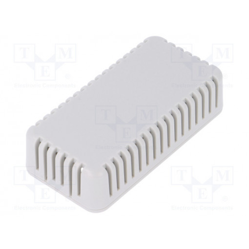 1551V2GY; Enclosure: multipurpose; X: 80mm; Y: 40mm; Z: 20mm; vented; 1551V; ABS; HAMMOND