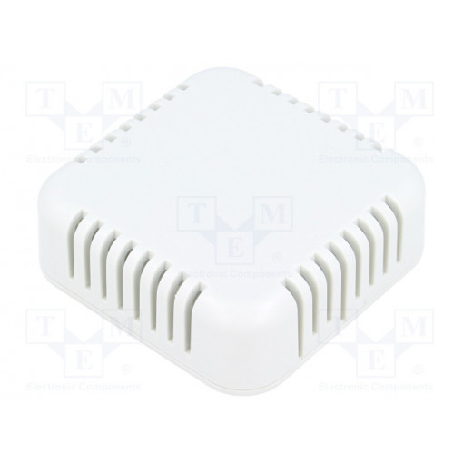 1551V3GY; Enclosure: multipurpose; X: 60mm; Y: 60mm; Z: 20mm; vented; 1551V; ABS; HAMMOND
