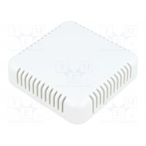 1551V4GY; Enclosure: multipurpose; X: 80mm; Y: 80mm; Z: 20mm; vented; 1551V; ABS; HAMMOND