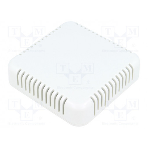 1551V4GY; Enclosure: multipurpose; X: 80mm; Y: 80mm; Z: 20mm; vented; 1551V; ABS; HAMMOND