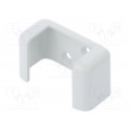 1552CHGY; Wall-mounted holder; Colour: light grey; HAMMOND
