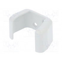 1552DHGY; Wall-mounted holder; Colour: light grey; HAMMOND 1552DHGY; Wall-mounted holder; Colour: light grey; HAMMOND