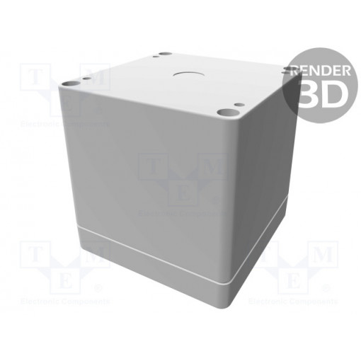 1554EE2GY; Enclosure: multipurpose; X: 90mm; Y: 90mm; Z: 90mm; 1554; grey; HAMMOND