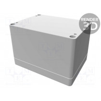 1554G2GY; Enclosure: multipurpose; X: 90mm; Y: 120mm; Z: 80mm; 1554; grey; HAMMOND