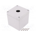 1554MPB1A; Enclosure: for remote controller; X: 90mm; Y: 90mm; Z: 90mm; IP66; HAMMOND 1554MPB1A; Enclosure: for remote controller; X: 90mm; Y: 90mm; Z: 90mm; IP66; HAMMOND