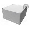 1554S2GY; Enclosure: multipurpose; X: 160mm; Y: 160mm; Z: 90mm; 1554; grey; HAMMOND