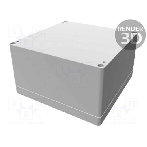 1554S2GY; Enclosure: multipurpose; X: 160mm; Y: 160mm; Z: 90mm; 1554; grey; HAMMOND