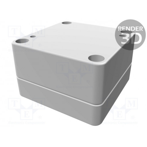 1555B2GY; Enclosure: multipurpose; X: 65mm; Y: 65mm; Z: 40mm; 1555; grey; HAMMOND