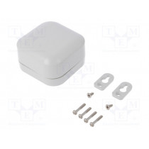 1557B2GY; Enclosure: multipurpose; X: 80mm; Y: 80mm; Z: 45mm; polycarbonate; HAMMOND