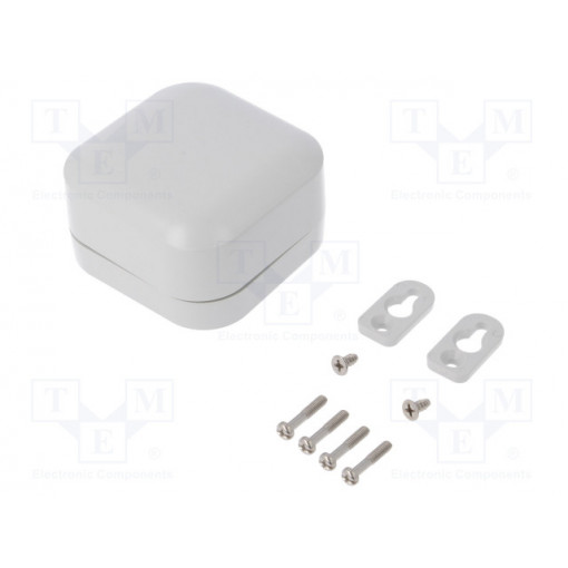 1557B2GY; Enclosure: multipurpose; X: 80mm; Y: 80mm; Z: 45mm; polycarbonate; HAMMOND