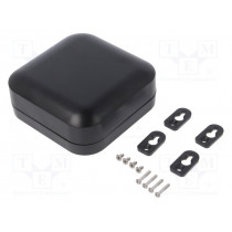 1557D2BK; Enclosure: multipurpose; X: 120mm; Y: 120mm; Z: 45mm; polycarbonate; HAMMOND