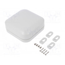 1557D2GY; Enclosure: multipurpose; X: 120mm; Y: 120mm; Z: 45mm; polycarbonate; HAMMOND