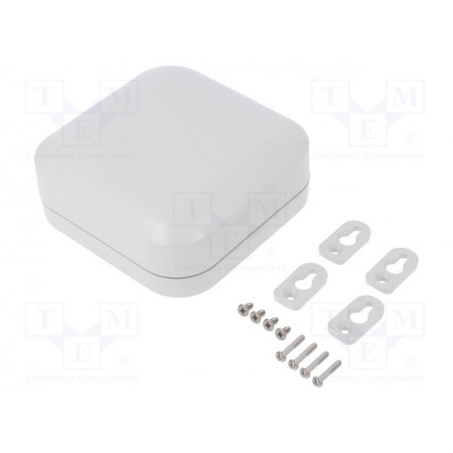 1557D2GY; Enclosure: multipurpose; X: 120mm; Y: 120mm; Z: 45mm; polycarbonate; HAMMOND