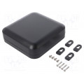 1557F2BK; Enclosure: multipurpose; X: 160mm; Y: 160mm; Z: 45mm; polycarbonate; HAMMOND