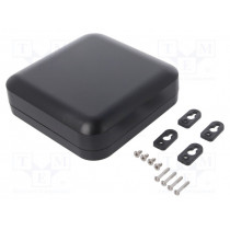 1557F2BK; Enclosure: multipurpose; X: 160mm; Y: 160mm; Z: 45mm; polycarbonate; HAMMOND