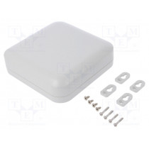 1557F2GY; Enclosure: multipurpose; X: 160mm; Y: 160mm; Z: 45mm; polycarbonate; HAMMOND