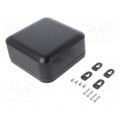 1557FA2BK; Enclosure: multipurpose; X: 160mm; Y: 160mm; Z: 70mm; polycarbonate; HAMMOND