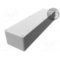 1590BXBK; Enclosure: multipurpose; X: 70mm; Y: 254mm; Z: 51mm; 1590; aluminium; HAMMOND