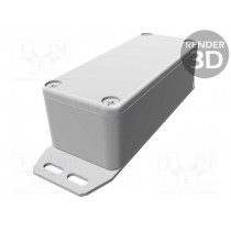 1590WAFBK; Enclosure: multipurpose; X: 39mm; Y: 92mm; Z: 31mm; with fixing lugs; HAMMOND