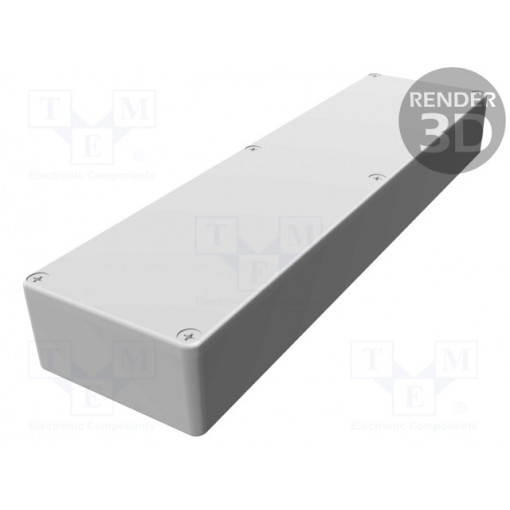 1590WBX2; Enclosure: multipurpose; X: 70mm; Y: 254mm; Z: 35mm; 1590W; aluminium; HAMMOND