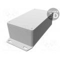 1590WN1F; Enclosure: multipurpose; X: 66mm; Y: 121mm; Z: 39mm; 1590W; aluminium; HAMMOND