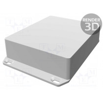 1590WXXFLBK; Enclosure: multipurpose; X: 121mm; Y: 145mm; Z: 39mm; 1590W; black; HAMMOND