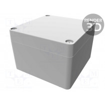 1590Z119; Enclosure: multipurpose; X: 120mm; Y: 122mm; Z: 80mm; 1590Z; natural; HAMMOND