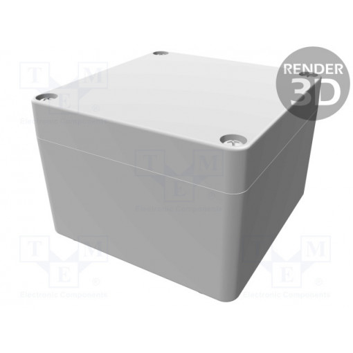1590Z119; Enclosure: multipurpose; X: 120mm; Y: 122mm; Z: 80mm; 1590Z; natural; HAMMOND