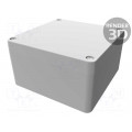 1590Z160; Enclosure: multipurpose; X: 160mm; Y: 160mm; Z: 90mm; 1590Z; natural; HAMMOND