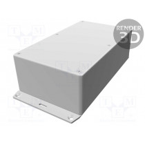 1591EF2SGY; Enclosure: multipurpose; X: 110mm; Y: 191mm; Z: 62mm; 1591; ABS; grey; HAMMOND