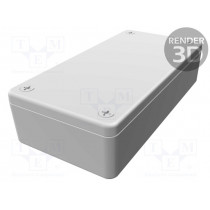1591XXAGY; Enclosure: multipurpose; X: 51mm; Y: 100mm; Z: 26mm; 1591XX; ABS; grey; HAMMOND